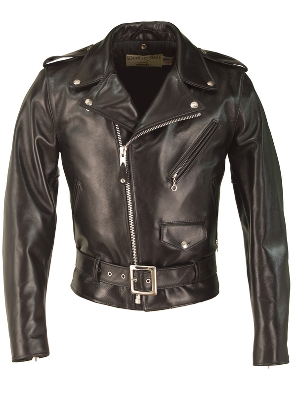 Mens Classic Leather Motorcycle Jacket